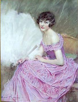 unknow artist Henri Royer Jeune fille oil painting image